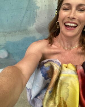 Claudia Karvan Instagram - Selfie from the Romance Was Born shoot yesterday. Fun times celebrating @laramerrett @sullivanstrumpf @romancewasborn