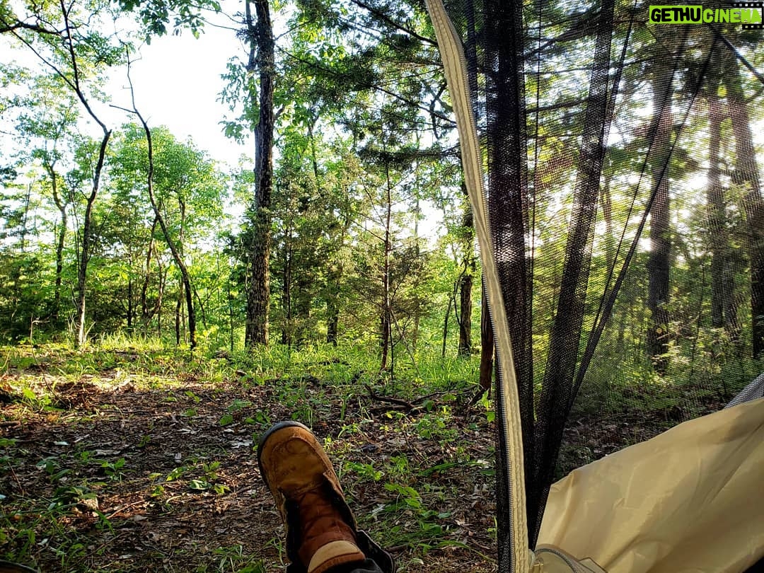 Clayne Crawford - 11.5K Likes - Havent spent this much time in the woods since I was a kid. Grateful I can share this time with mine.
