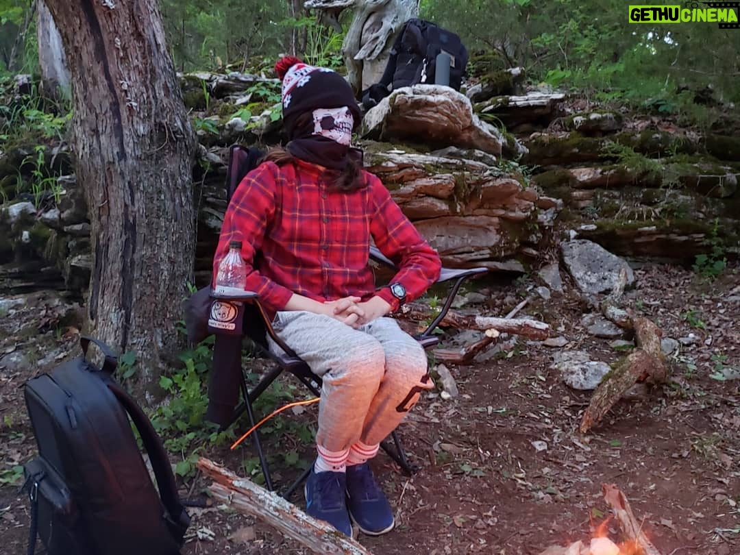Clayne Crawford - 11.5K Likes - Havent spent this much time in the woods since I was a kid. Grateful I can share this time with mine.
