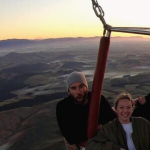 Clive Standen Instagram - Hot air ballooning, watching the Canterbury plains begin to wake, and seeing the sun rise upon high ...Magic.
