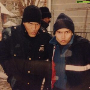 Coby Bell Instagram - It's 3rd watch Wednesday damn it! @AnthonyRuivivar and me trying not to freeze our asses of and failing. NY circa 2000. #DavisAndCarlos