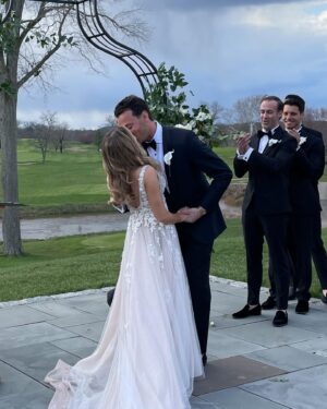 Cody Calafiore Instagram - Here’s to the newest member of the Calafiore family! @alexadziak we couldn’t be happier to have you! Here’s to Craig and Alexa and a lifetime of happiness!
