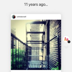 Colin Donnell Instagram - Happy Anniversary @pattimurin, I sure am glad I hung out on your fire escape all those years ago ❤️