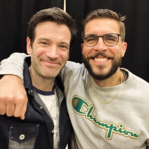 Colin Donnell Instagram - A fantastic 36 hours in Chicago. 
1)Got to stop in and surprise everyone over at #ChicagoMed and what luck that @brian_tee was directing this particular episode
2) spent Saturday with so many friends meeting the loveliest fans at @epiccons
3) treated to a wonderful sunrise over Lake Michigan. Chicago you’re very special. 
4) Picked up right where I left with a creative spelling contest involving my name

We ate, we hugged, we caught up on each other’s lives, it was too short a visit to see everyone (I’m sorry!) and I missed my family like crazy.