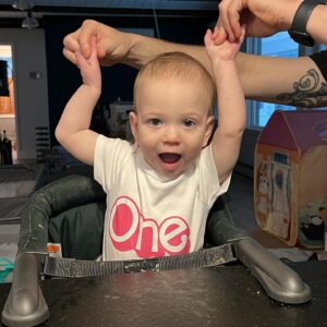 Colin Donnell Instagram - Our baby is ONE today!!! One whole year with this delightful, curious, cautiously judgmental and happy baby. Lorelai Grace Donnell, you have made our family complete, and I can’t wait to see who you become as you grow. We love you!!!