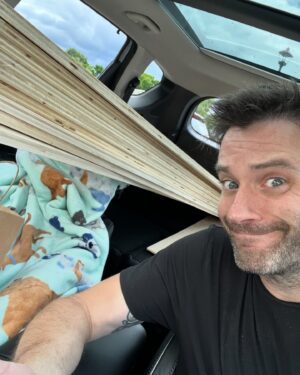 Colin Donnell Instagram - From Idea to reality: first time for everything!

Wanted a special spot for my turntable and my @djjohnrichards record club records (and @pattimurin needed more book space obviously) so I decided to give it a shot building it all myself. Is it perfect? Nah, but it’s real fun to have gone through the whole process.

Big shoutout to @theandrewcall for answering ALL the texts while he was in the middle of promoting his new movie Space Cadet (which you should watch on @primevideo now!)

#woodworking #amateur #pleasedontbreak