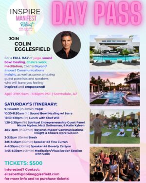 Colin Egglesfield Instagram - INSPIRE Weekend is here!! 
💫🌴😎🧘‍♂️🎉
Can’t wait to spend an amazing few days together!!
#retreat #inspire #inspireretreat #agileartist #ownyourmoment #beyondimpact #yoga #hiking #scottsdale #arizona #soundbowl #soundbowlhealimg #meditation #visualization #manifest #dreams #goals #quantumjump #quantumcollapse #manifestation #keynote #motivation #motivationaltalks #recharge #rejuvenate

Want to come??