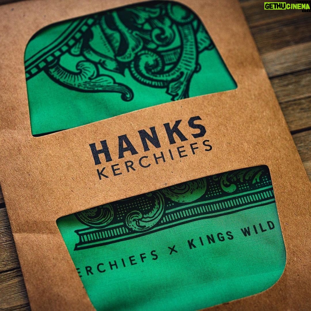 Colin Hanks - 2.5K Likes - Ok, so this is biggie for me. A while back I discovered @kingswildproject and the incredible artist, Jackson Robinson. If you don’t already know about him and his rad company, you should. They create the most incredible playing cards you will ever see. After doing some slight online stalking , in a good way, we were able to connect and a friendship was born. I signed up for their monthly playing card subscription and highly recommend it. Jackson designed the most incredible artwork for this kerchief and I am so excited to be able to turn people onto another rad company. Give @kingswildproject a follow and pick up this new kerchief Available at hankskerchiefs.com. Link in Bio.