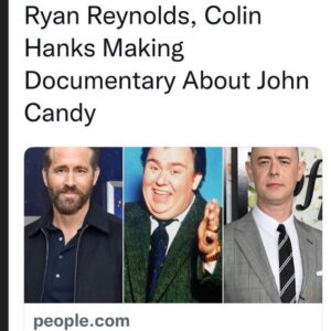 Colin Hanks Instagram - It’s true, we are making a documentary about John Candy and I could not be more thrilled about it.