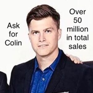 Colin Jost Instagram - SNL cast photo. I look like a real estate broker who just had an amazing quarter of sales for Corcoran.