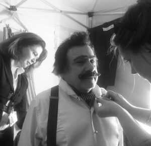 Colleen Atwood Instagram - Dressing Danny DeVito on the Tim Burton film, Dumbo.  #costumedesign #dannydevito #timburton #designdetails