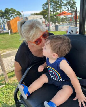 Collette Wolfe Instagram - I’m home and so grateful for my bed and air conditioning and gated off baby play areas. #camping #virginia #easternshore
