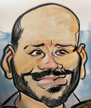 Colton Dunn Instagram - I’m sad to announce..I’ve died. 
My murderer… the LAZoo caricature artist.
#RIP