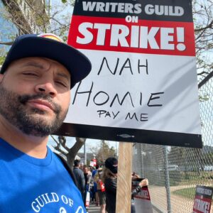 Colton Dunn Instagram - #wgastrong #wga #nahhomie