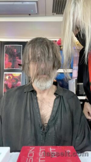 Con O'Neill Instagram - The wonderful @debwatsonmakeup applying the drag look for Izzy ...::much coffee was needed...the woman is a master at her craft and a truly beautiful soul 
#ourflagmeansdeath #izzyhands #hbomax #noass