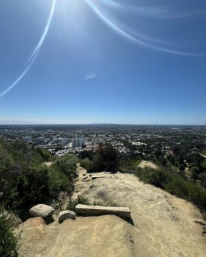 Connor Ball Instagram - Came to LA. Got stuck in bed with tonsilitis for 3 days. Hiked to find the cure.