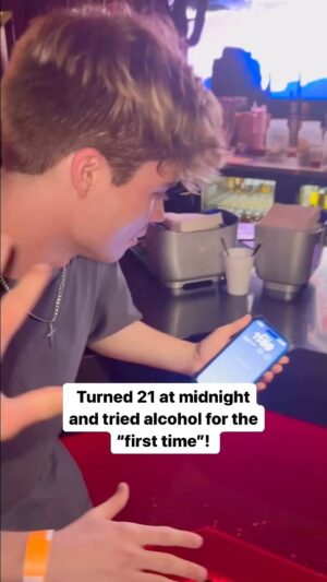 Connor Finnerty Instagram - I’m legal! 🍾 #21stbirthday #reels #bar