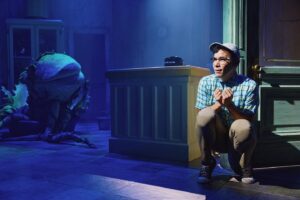Conrad Ricamora Instagram - Heading into a 5 show weekend like… @littleshopnyc 📸 @emiliomk