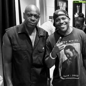 Coodie Simmons Instagram - 4 Sold Out Shows at @thegarden is a great way to celebrate your birthday! Happy Half A Century @davechappelle . Much Love!