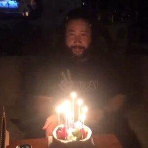 Cooper Andrews Instagram - How to blow out candles! Thank you for the lovely birthday @bubblebini , @alysortwell , and @sampuefua !!! And thank you EVERYONE who reached out and made coming in to 36 an awesome day!

Rocked out to @tenaciousd  Pick of Destiny right before the devouring of chocolate cakery.