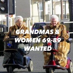 Coralie Rose Instagram - Women in their 70’s & 80’s wanted for a paid sports game online publisher commercial shooting in London! . Apply asap at me game@roadcasting.co tell all ya mates & ya grans ! #roadcasting @coralie_blamo_rose