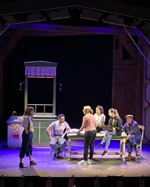 Corbin Bleu Instagram - The world premiere of Summer Stock is officially open at @goodspeedmusicals! So grateful for this incredible troupe! 

Photography: Diane Sobolewski Book & Additional Lyrics by Cheri Steinkellner | Based on the classic MGM film; Produced by special arrangement with Warner Bros. Theatrical Ventures | Scenic Design by Wilson Chin | Costume Design by Tina McCartney | Lighting Design by Jeff Croiter | Sound Design by Jay Hilton | Wig, Hair & Makeup Design by Liz Printz | EDI Consultant Kira Troilo | Production Stage Manager Bradley G. Spachman | Casting by Tara Rubin Casting | Music Direction by Adam Souza | Music Supervision, Arrangements and Orchestrations by Doug Besterman | Directed & Choreographed by Donna Feore