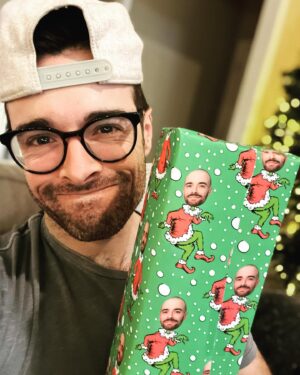 Corey Cott Instagram - Merry Christmas! Weird wrapping paper mom!