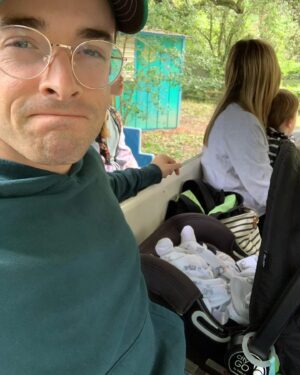 Corey Cott Instagram - Well guys. I hit it. I really hit it. Peak-dad status: Riding the train at the zoo on a Saturday afternoon with wife and two kids, a trucker hat, college football scores pulled up on the ESPN app, and counting the minutes until nap-time (for me).