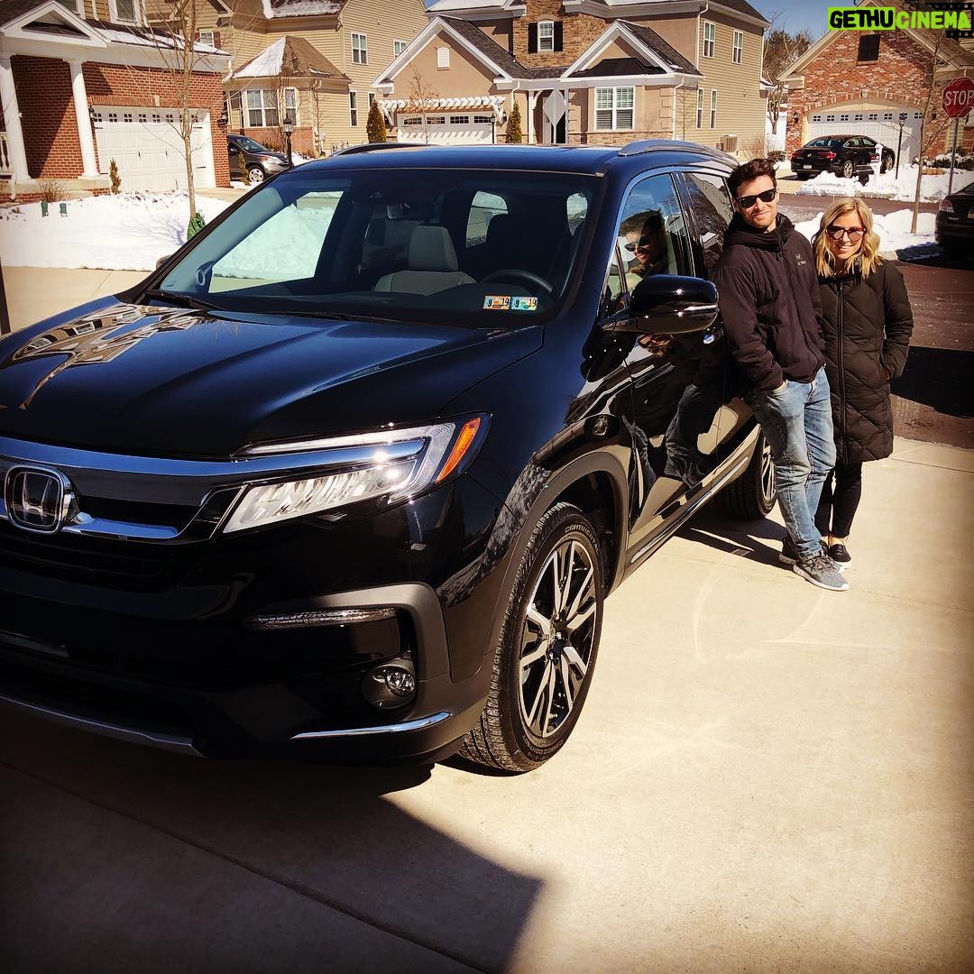 Corey Cott - 8.5K Likes - Who has 4 thumbs and joined adulthood and purchased a motorized vehicle!?! THIS COUPLE! So if you see a black Honda Pilot Touring cruisin’ down 5th ave blasting the Kidz Bop version of “Ridin Dirty” - give us a wave! That’s us - the Cotts! Man what a win. Well we’d like to thank our families for their constant support and love. My mom - hey mom! She took this picture. Love you mom. Our teams of course...who else...ahh I didn’t expect to win! I’m so nervous! Haha! Totally didn’t prepare a speech. OH! Our friends, duh, for keeping us humble (looking at you Lebron - haha what a guy. Inside joke, Lebron. I still love you Lebron) and last but not least the cast and crew. Couldn’t have done it without you guys. Much love. God Bless. Elliott go to bed! #NotAnAd #WishItWasThough