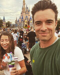 Corey Cott Instagram - “Hey Meg let’s take a selfie to capture this amazingly chill moment at the end of a super relaxing and cheap day without any kids poop in the stroller and absolutely zero tears, no tears at all, never once did kids cry because they only had a $40 buzz lightyear bubble thing instead of a $40 woody bubble thing and we’re just so happy and thankful that we’re here.”