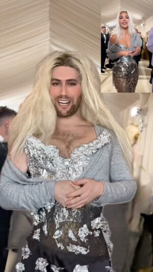 Corey O'Brien Instagram - Korey Kardashian 🩶 @kimkardashian 
——
#reels #kimkardashian #metgala #funny