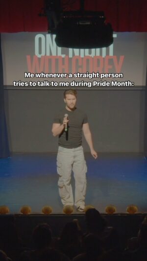 Corey O'Brien Instagram - UGH, AS IF 💕 I love @stevemadden 
Come see my LIVE show “One Night With Corey” in Philadelphia on 6/26 at @undrgroundarts 🎟️ tickets in bio!
——
#reels #pride #comedy #standupcomedy