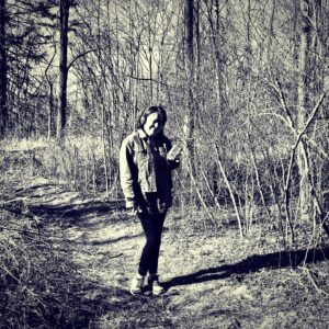 Corrine Koslo Instagram - The one and only Nora McLellan.
A walk in the woods.
Spring is upon us.
#friendsforever#springinblackandwhite