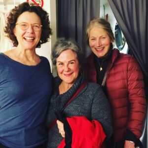 Corrine Koslo Instagram - Oh that time I went to New York during the filming with Anne with an E with Geraldine.
We saw All My Sons with Annette Bening and had the lovely experience of meeting Annette and the brilliant Mr. Letts.
I was star struck and so happy. Just before this photo I blurted out…  we were on a 7am flight to see you Ms. Bening” which she chanted.. “ oh good women good women!”Hilarious!#annettebening#allmysons#kindredspirits#newyorknewyork#geraldinejames