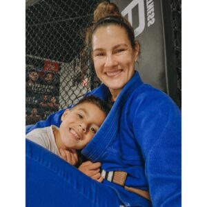 Cortney Casey Instagram - I love it when he wants to do class. But I love it even more when he says he wants to be a ninja like me. #AZ # KingKlose #MyLoveBug #BJJ #WatchingYou