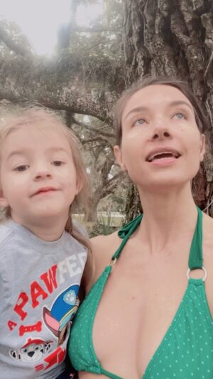 Cortney Palm Instagram - We are all a part of Nature, hailing from Earth Mother. May we treat our next generations compassion and respect for our home. 
- De Leon Springs, Florida with my beautiful niece 🤍
.
.
.
.
.
#naturechild #teachlove #earth #oaktrees #deleonsprings