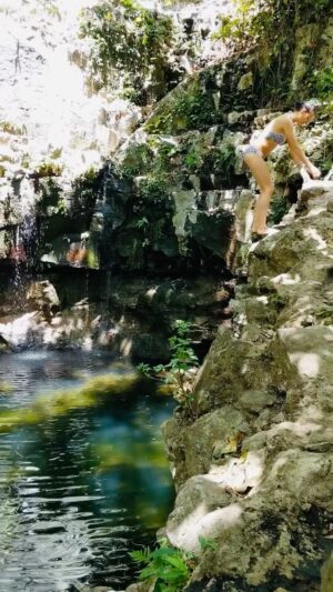Cortney Palm Instagram - Costa Rica - hidden gem 😍 
.
.
.
.
.
 #costarica #puravida #escape #natureischurch #waterislife #waterfall #lagoon #hiddengem #earth #backflip #cirque #gymnastics