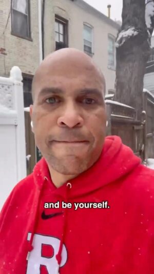 Cory Booker Instagram - Perhaps one of the greatest acts of defiance, despite all that might be going on, is to get up…breathe, and be yourself