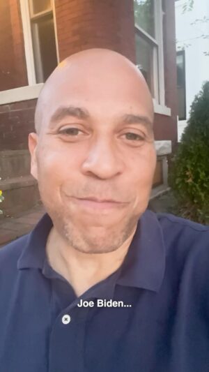Cory Booker Instagram - This is one of my favorite memories from one of my Presidential Primary Debates with Joe Biden.

And ultimately I do indeed agree with my mom’s general point:

There is so much mocking, meanness and hate; too many who resort to demeaning, debasing and degrading others. 

What I will always love about Joe Biden is his deep sense of humility and generosity of spirit; his true caring for others; his willingness to listen and try to understand. He has shown me over and over that he is just a truly good human being 

I’m proud of the things that President Biden has done for the American people. I will be honored to campaign and stand up for him between now and November. I will have much to discuss about his accomplishments. 

But I know I will inevitably talk about his true heart. Despite difficulties and challenges, despite the inevitable imperfections in all who step forward to lead, he has show a master class in human decency.