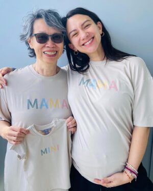 Cory Lee Instagram - This mother’s day hits so much different! I can’t believe i’m almost 8 months pregnant already. I love my mama so much and I am so happy she was here celebrating with me. These matching #Thymematernity shirts are so soft and I’m not gunna lie I shed a tear when I first saw the mini Tshirt - like come on how cute is it????! These are the moments I will treasure forever. Happy mothers day everyone! Use my code CORYLEE for 15% off Thyme Maternity items.

#rwco @rw_co #sponsored #happymothersday #pregnancy #expectingmom #thirdtrimester