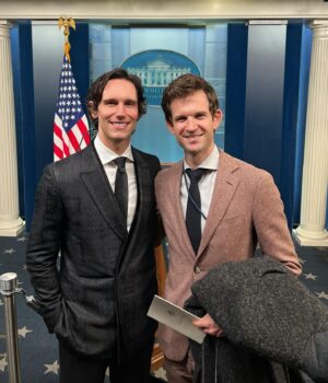 Cory Michael Smith Instagram - It was an honor to visit the White House for the first time yesterday. I have great reverence for the history of the United States and the mighty office of the Presidency. Living in a time when flawed people are quick to judge flawed history through a lens of simplicity, it is wise to remind ourselves of the reality of humanity: we are imperfect and complicated and we sometimes make grave mistakes. We must temper our righteousness with humility. I am indeed an optimistic person, and I believe that our citizenry, our many public servants, and the vast majority of those who serve to represent us, are earnestly interested in working toward a “more perfect union.” The complex and conflicting paths toward achieving such an ideal sometimes cause great consternation and unrest in our country and in our world. But I strongly believe that this is the beauty and the power and the blessing of a Democratic Republic. It is a gift to live in a country where ideas are freely expounded and argued - however uncomfortable and, at times, terrifying - and where participation is possible and encouraged. And I cherish it. It has been a lifelong dream to be in the People’s House where Great men and women have worked and served our imperfect but still hopeful union, and I thank all of you who graciously hosted me and made this dream come true. A hearty thank you goes out to @jamieats for a very special tour on a very special occasion. You’re a kind, generous man and I’m fortunate to have met you. And thank you to @zegnaofficial for making me feel handsome and honorable for my first visit to the White House.