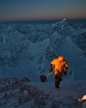 Cory Richards Instagram - Time is slippery. 13 years ago today we (barely) managed do the first winter ascent of one of Pakistan’s 8000 m peaks, Gasherbrum II. So much has changed since…and so much remains the same. One thing that will never change is the love and gratitude I feel for @iamsimonemoro and @urubkodenis for their friendship and mentorship. This climb unquestionably changed the trajectory of everything. More on that in #TheColorOfEverything out July 9th, 2024.