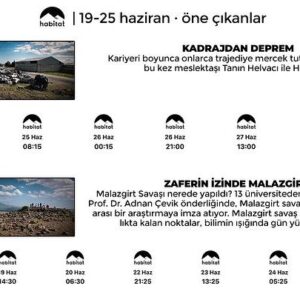 Coşkun Aral Instagram - Bu hafta habitat tv’de öne çıkanlar ve yayın programları…

Daha fazlası için @habitattv_tr hesabını takip edebilirsiniz.
