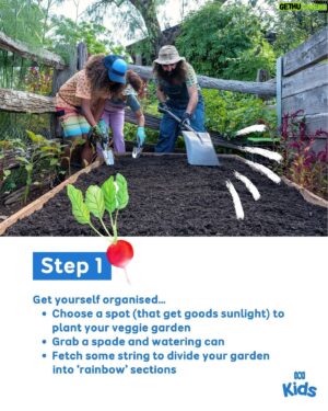 Costa Georgiadis Instagram - A weekend activity that’s good enough to eat! 🍅🥕🌽🥬🥦 

Gardening Australia Junior - Stream now on ABC iview via the link in bio. 

#GardeningAustraliaJr #VeggieGarden #DIY