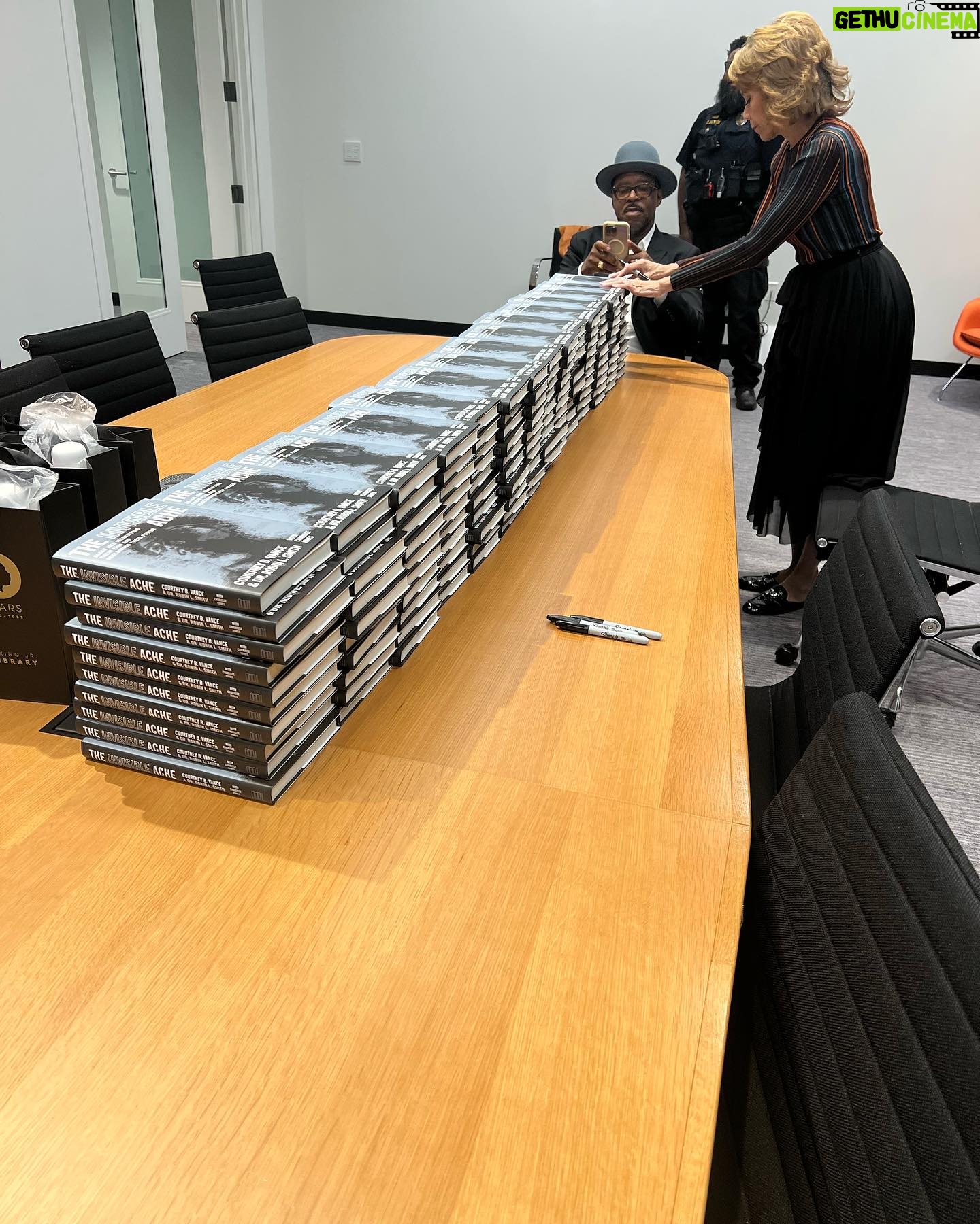 Courtney B. Vance - 622 Likes - Folks, we had a wonderful night in DC last night with @mahoganybooks and #MLKMemorialLibrary for our new book, The Invisible Ache! Today happens to be the 6th anniversary of my mother’s death from #ALS. Mrs. Leslie Vance was a proud librarian for over 30 years. So to have been in the library for this book, which speaks to my personal journey mental awareness and wellness which began when my dad died of suicide, was a beautiful way to honor both my mom and dad. So thank you DC for coming out! TONIGHT we celebrate Dr. Robin in her home city of Philadelphia at @EnonTab Church, free and open to the public at 6:30pm. Books will be available and we will sign them! Come on out! #InvisibleAcheBookTour