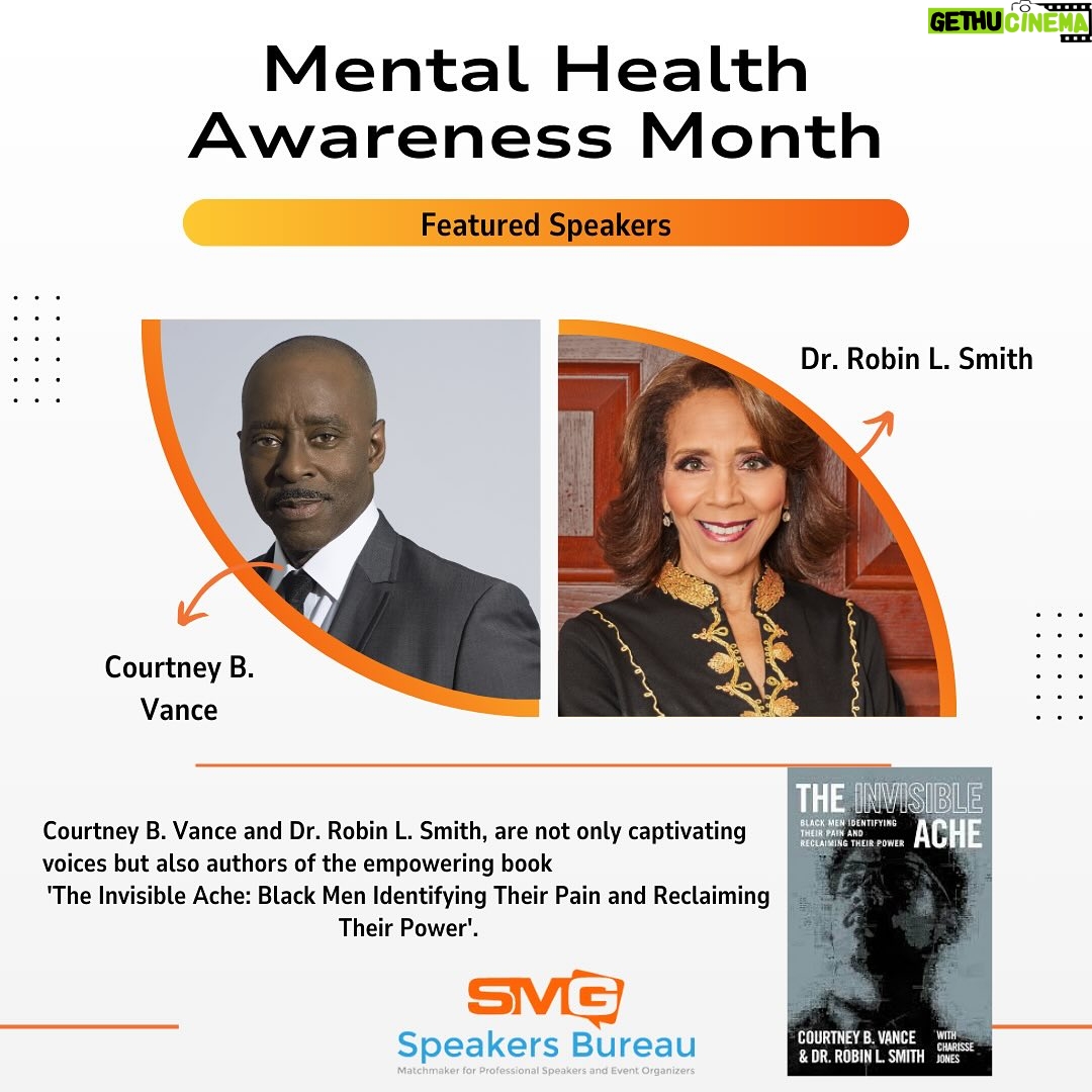 Courtney B. Vance - 70 Likes - Empower Your Event with Mental Health Advocates!
In honor of Mental Health Awareness Month this May, we’re excited to offer the expertise of acclaimed speakers Courtney Vance and Dr. Robin Smith.
Elevate your organization’s message by booking them for speaking engagements throughout the year. Contact SMG Speakers for booking inquiries.