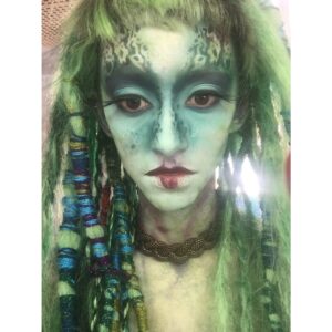 Courtney Bandeko Instagram - Throwback to this dope-ass makeup from SLASH 💄💋

@slashthemovie