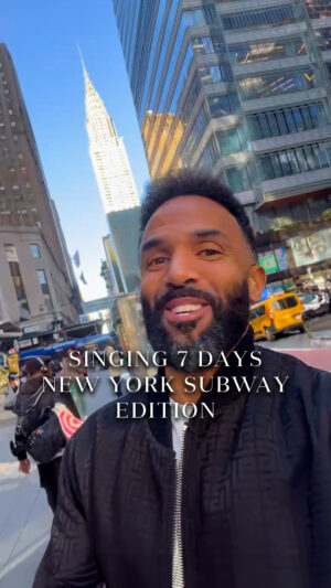 Craig David Instagram - Feeling the vibes out here in New York 💫 I’m so gassed for my 7 Days Commitment Tour🔥Get your tickets ASAP🙌

🎫 link in bio

Las Vegas - May 4th SOLD OUT 
San Francisco - May 6th 
Atlanta - May 8th 
New York - May 10th  SOLD OUT
Toronto 🇨🇦 - May 11th  SOLD OUT
Chicago - May 13th 
Philadelphia - May 15th 
Washington - May 16th