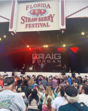 Craig Morgan Instagram - Thank you to everyone who came out to the strawberry festival in Plant City FL last night now off to a day of turkey hunting and then a show at the Ranch in Ft Myers FL #countrymusic #country #florida