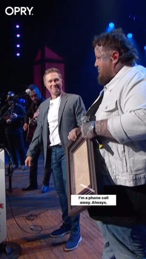 Craig Morgan Instagram - After last night’s surprise Opry performance with these two, we thought it would be a good moment to look back to last summer! ☺️

One of the first times @jellyroll615 ever came to the Opry, he heard @cmorganmusic sing “Almost Home” during a pivotal time in his life. 

Last year, on the Opry stage, Craig presented him with a set of handwritten lyrics to that special song because his story touched Craig’s heart. 

Be sure to check out Craig’s new EP titled “Enlisted” where he called upon friends like Jelly Roll, Luke Combs, Trace Adkins and more to sing on his songs - new and revisited! 👏